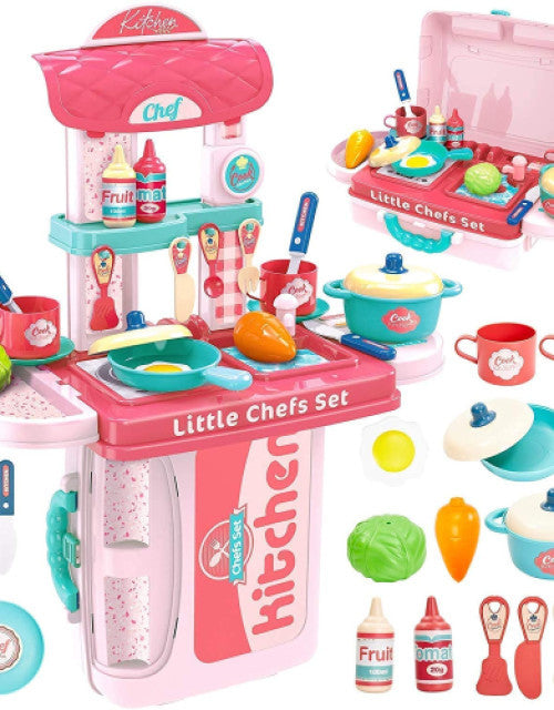 Kitchen Set for Girls with Cooking Utensils Combo Items